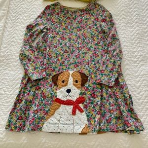 Mini Boden girls dress with tights